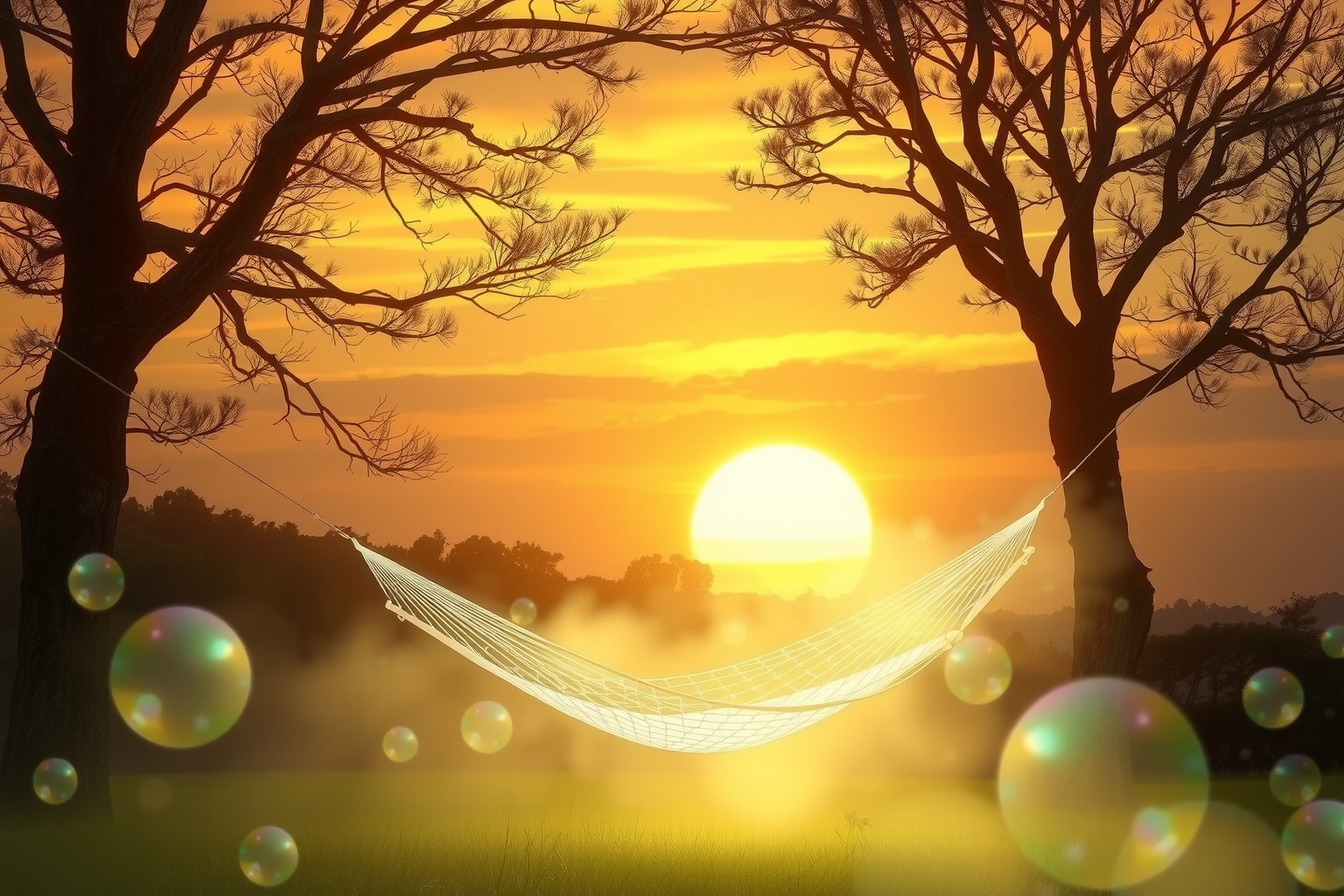 Sognare un’amaca a luglio indica un profondo bisogno di relax.