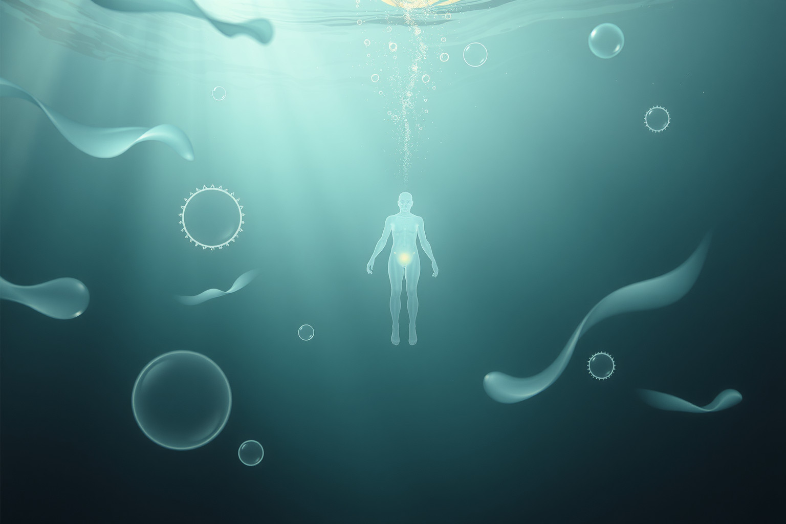 Cinque sogni evidenziano protezione e scoperta interiore con mute subacquee.