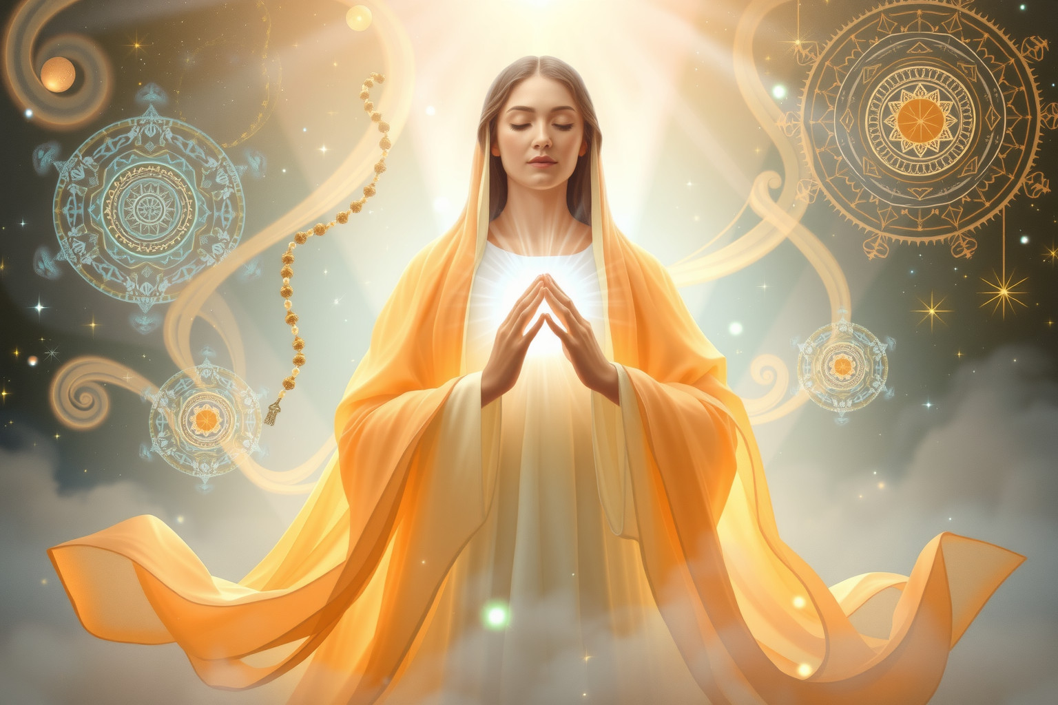 Sognare pratiche spirituali riflette il desiderio di guida interiore.