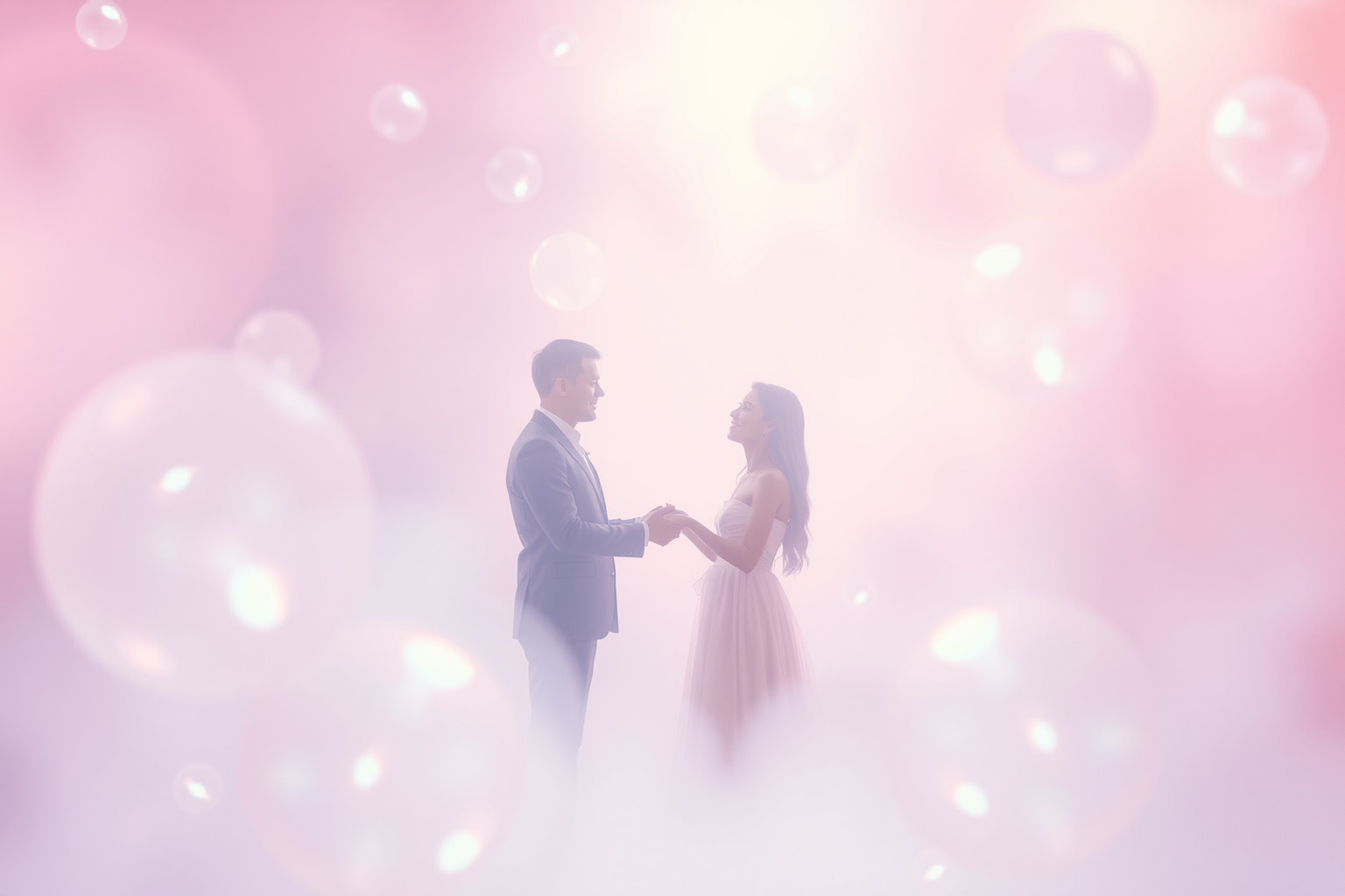 Sognare bolle di sapone romantiche simboleggia leggerezza e desiderio.