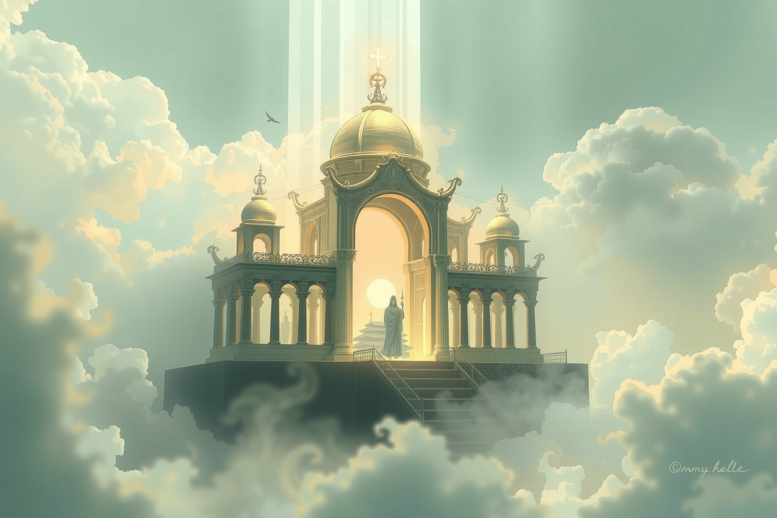 Sognare un tempio riflette il bisogno di pace interiore profonda.