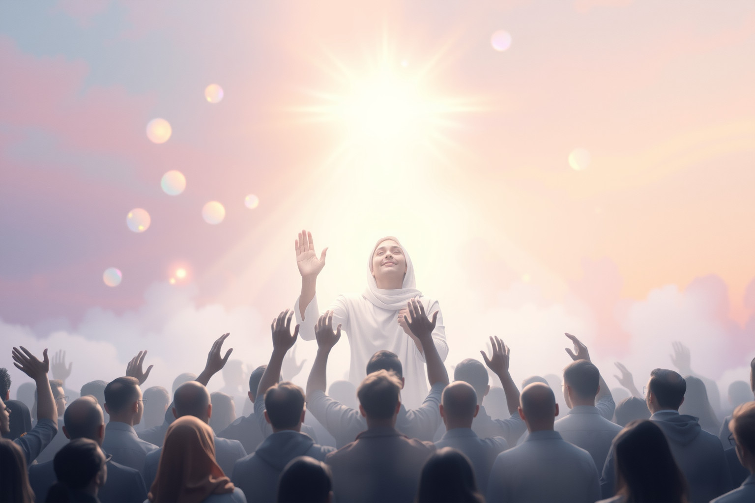 Sognare di benedire un gruppo simboleggia protezione e armonia collettiva.