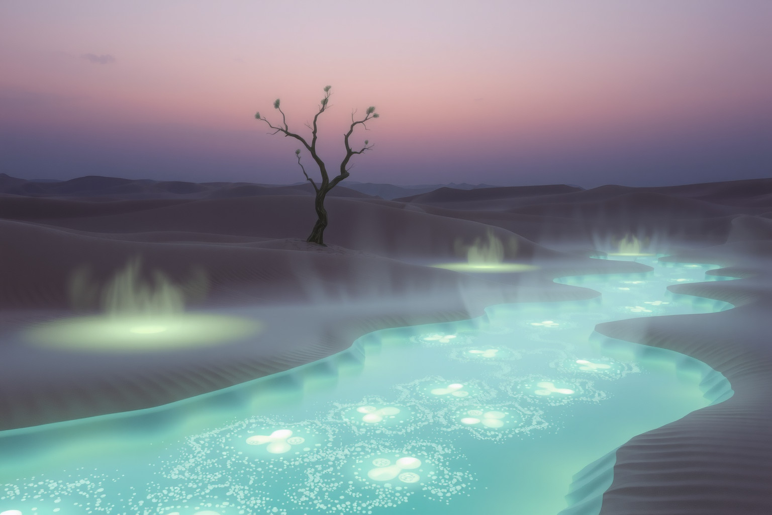 Sognare acqua nel deserto simboleggia speranza e rinascita interiore.