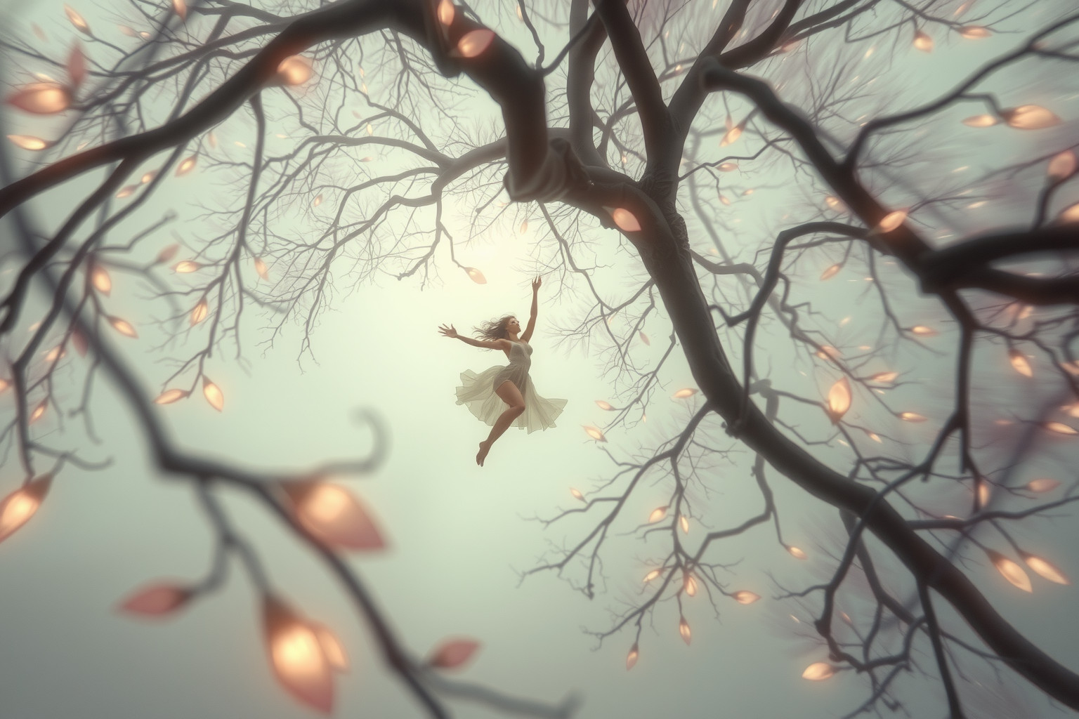 Sognare di cadere da un albero simboleggia perdita di controllo.