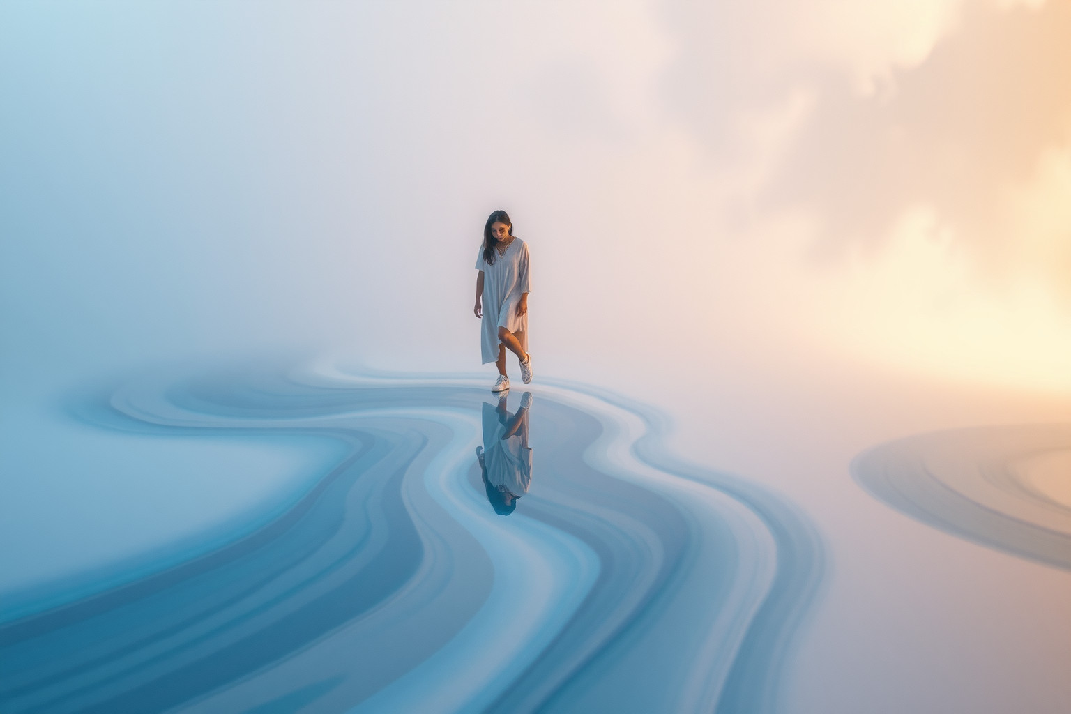 Sognare pavimenti che si sciolgono simboleggia instabilità emotiva profonda.