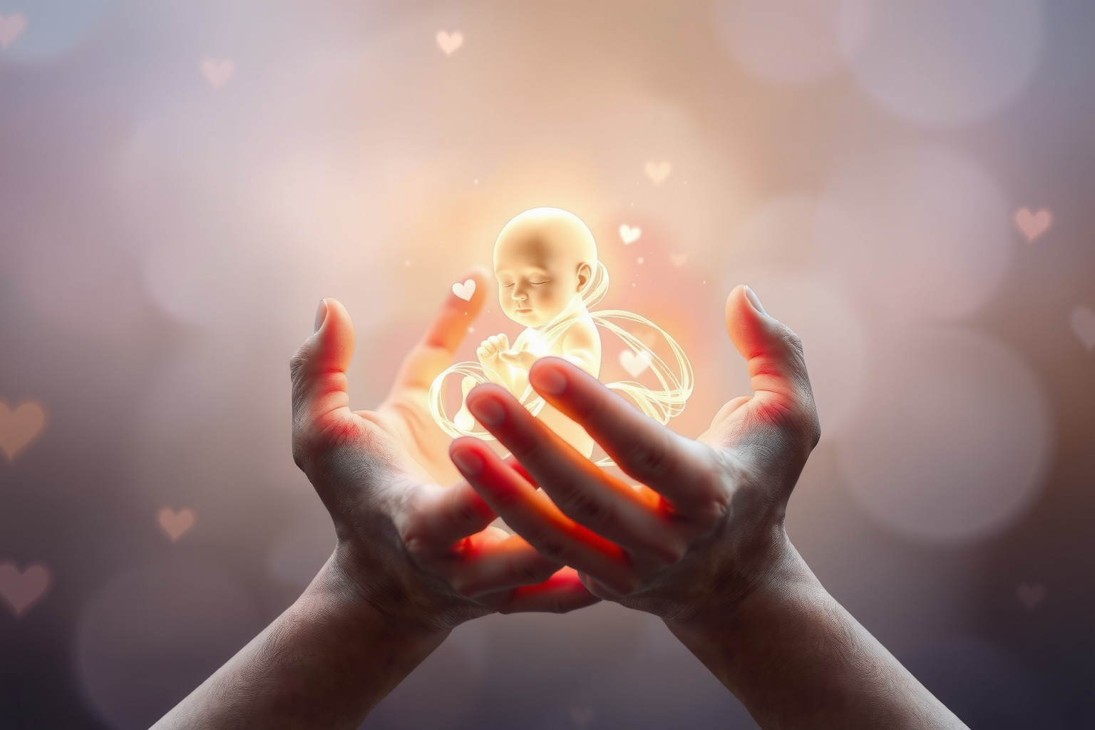 Cullare un bambino insieme simboleggia amore e armonia condivisa.