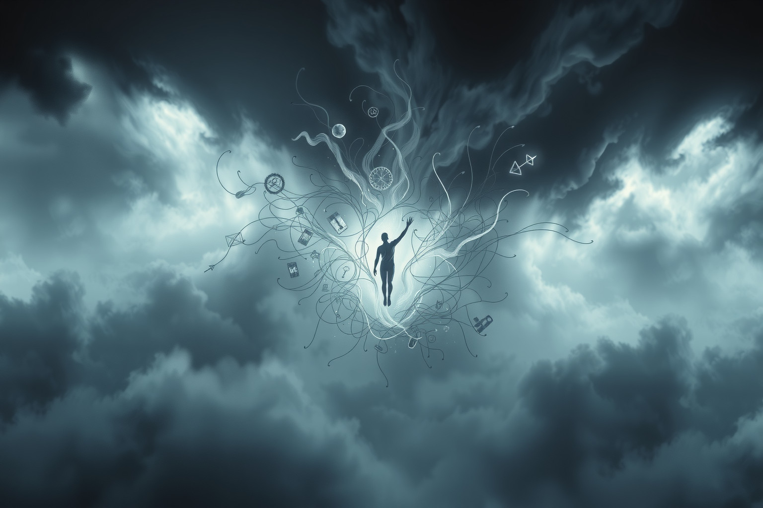 Sognare tempesta simboleggia lotta emotiva e confusione interiore.