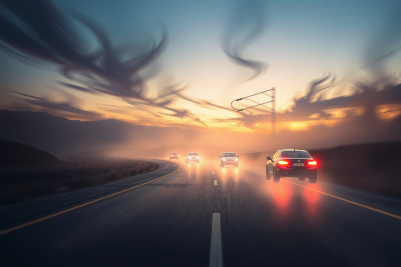 Sognare un inseguimento in auto simboleggia ansia e decisioni urgenti.