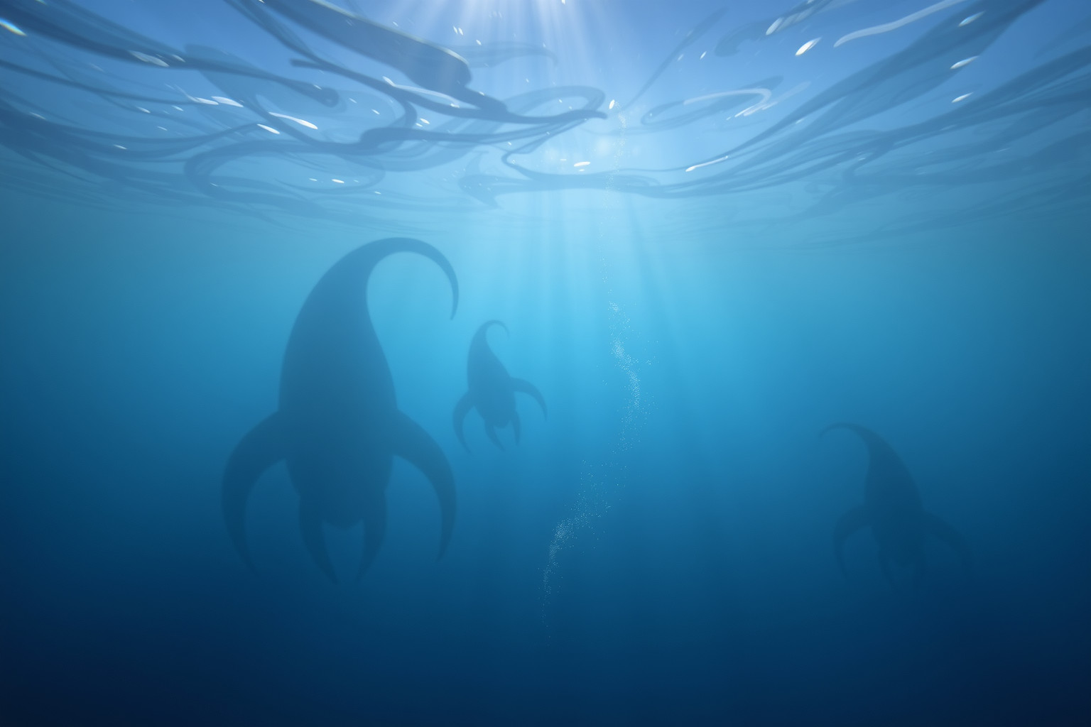 Sognare animali pericolosi sott'acqua riflette paure inconsce profonde.