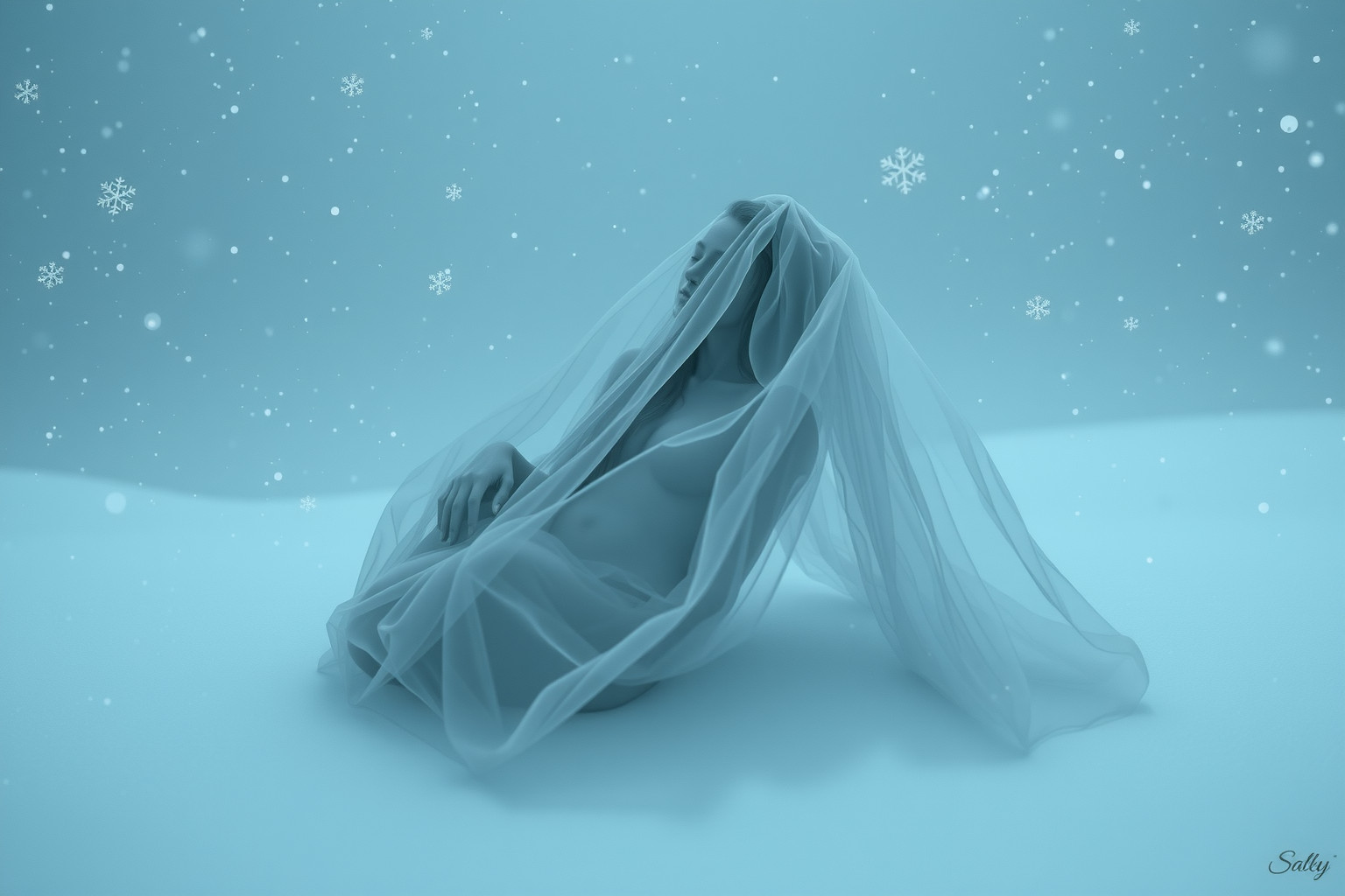 Sognare neve riflette spesso un profondo isolamento emotivo interno.