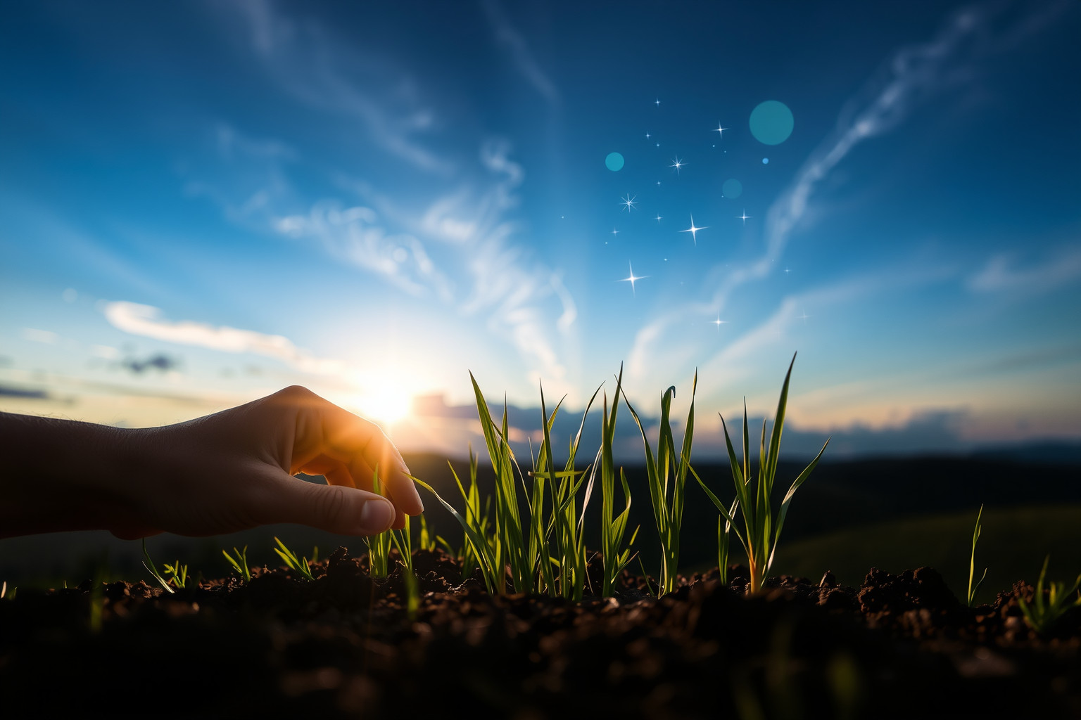 Sognare di piantare erba indica nuovi inizi e speranze vivide.
