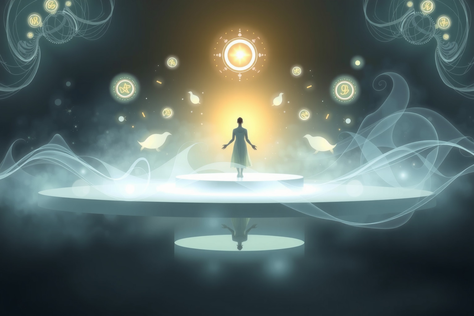 Sognare di rappresentare simboleggia espressione e consapevolezza interiore spirituale.