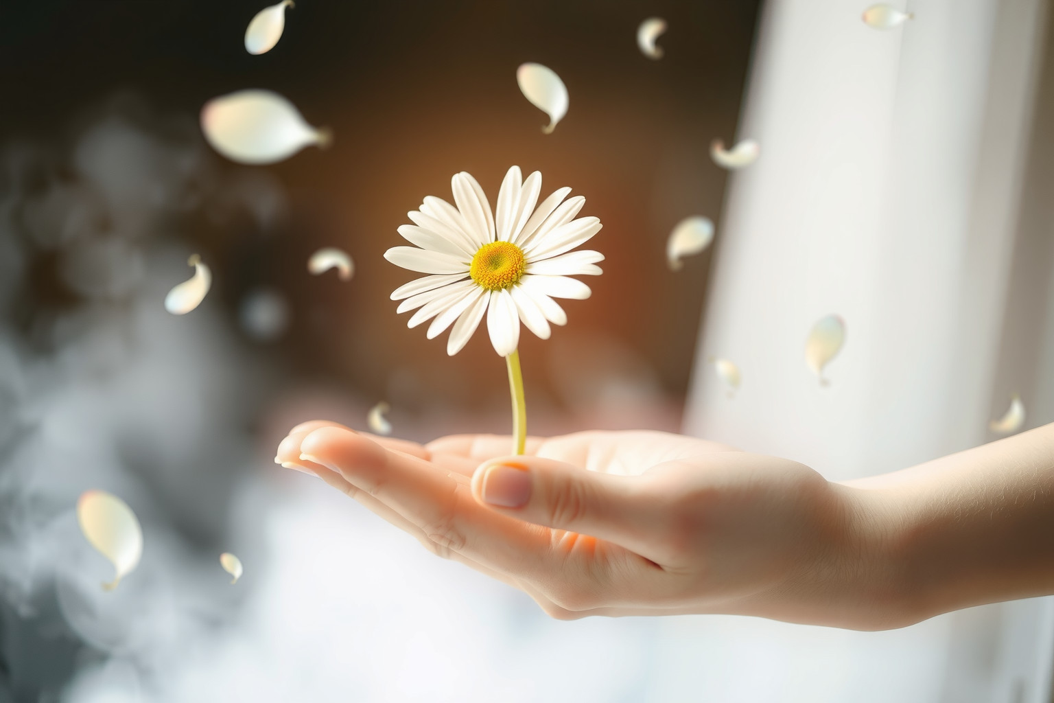 Ricevere una margherita nei sogni simboleggia amore sincero e purezza.