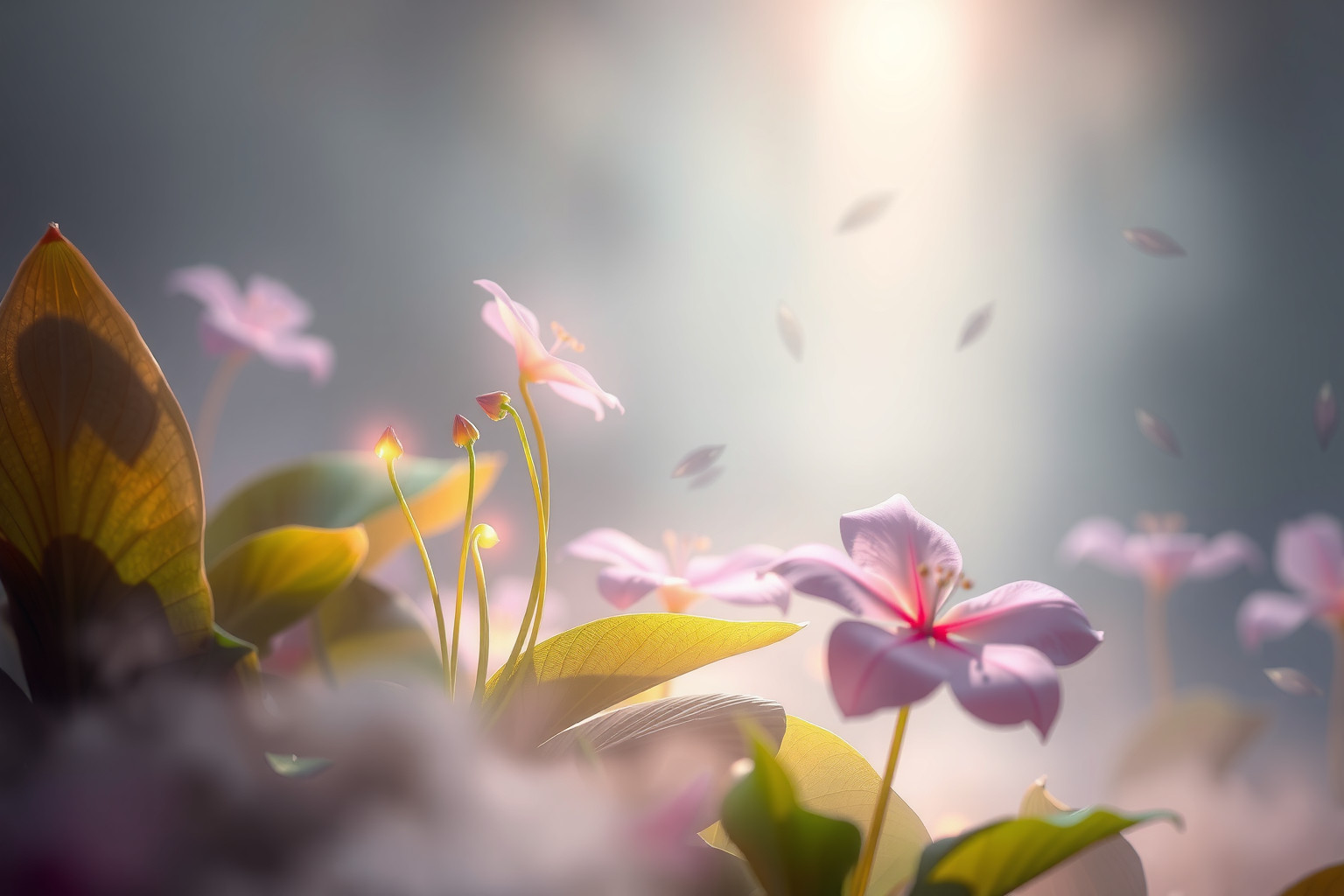 Sognare di spuntare tra fiori simboleggia crescita e rinnovamento.