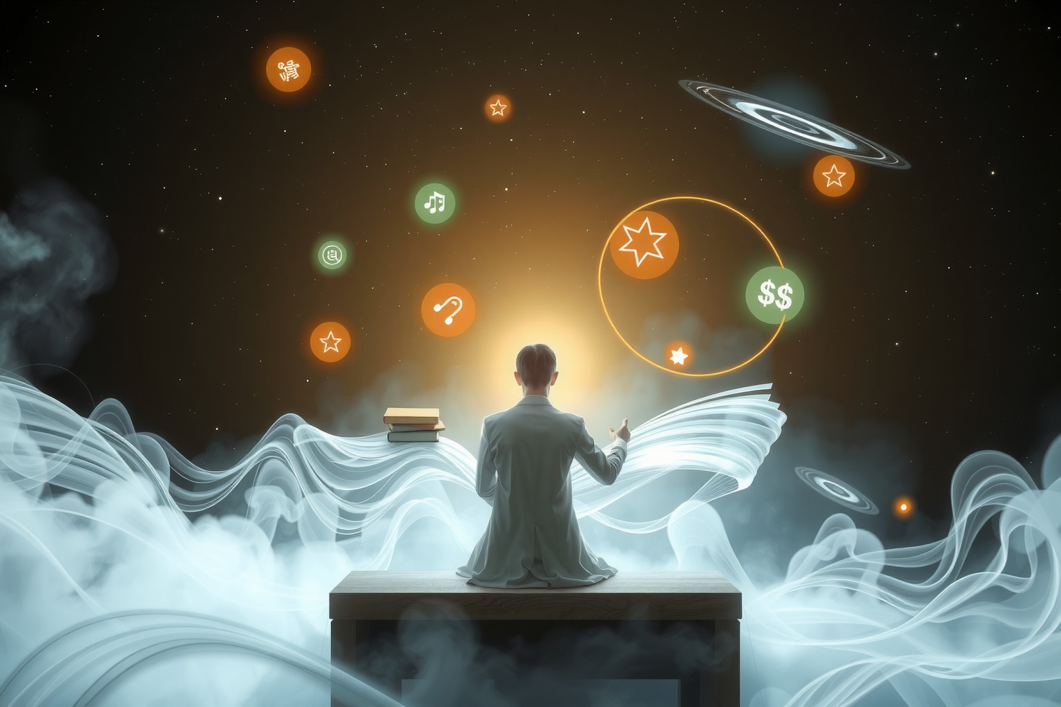 Sognare studio dedito riflette impegno verso obiettivi personali.