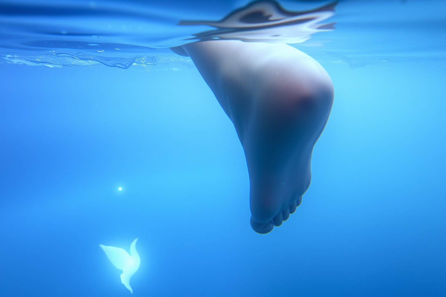 Sognare il mare sotto gamba riflette emozioni profonde nascoste.