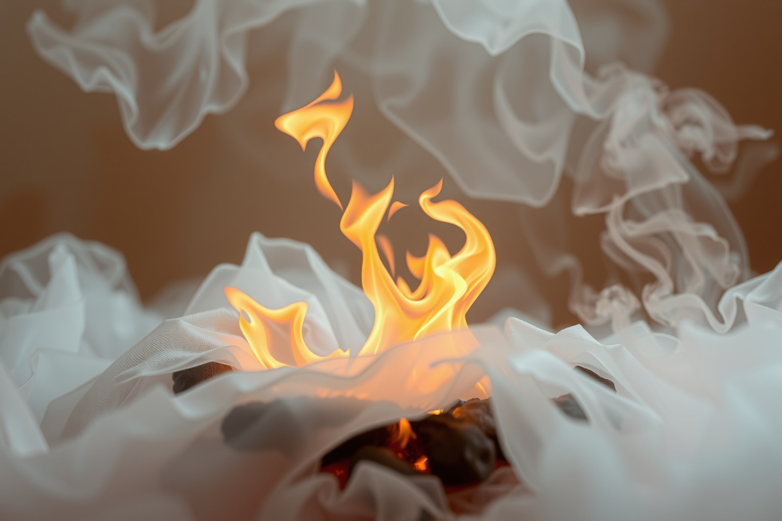 Sognare un incendio in lavanderia simboleggia crisi emotive nascoste.