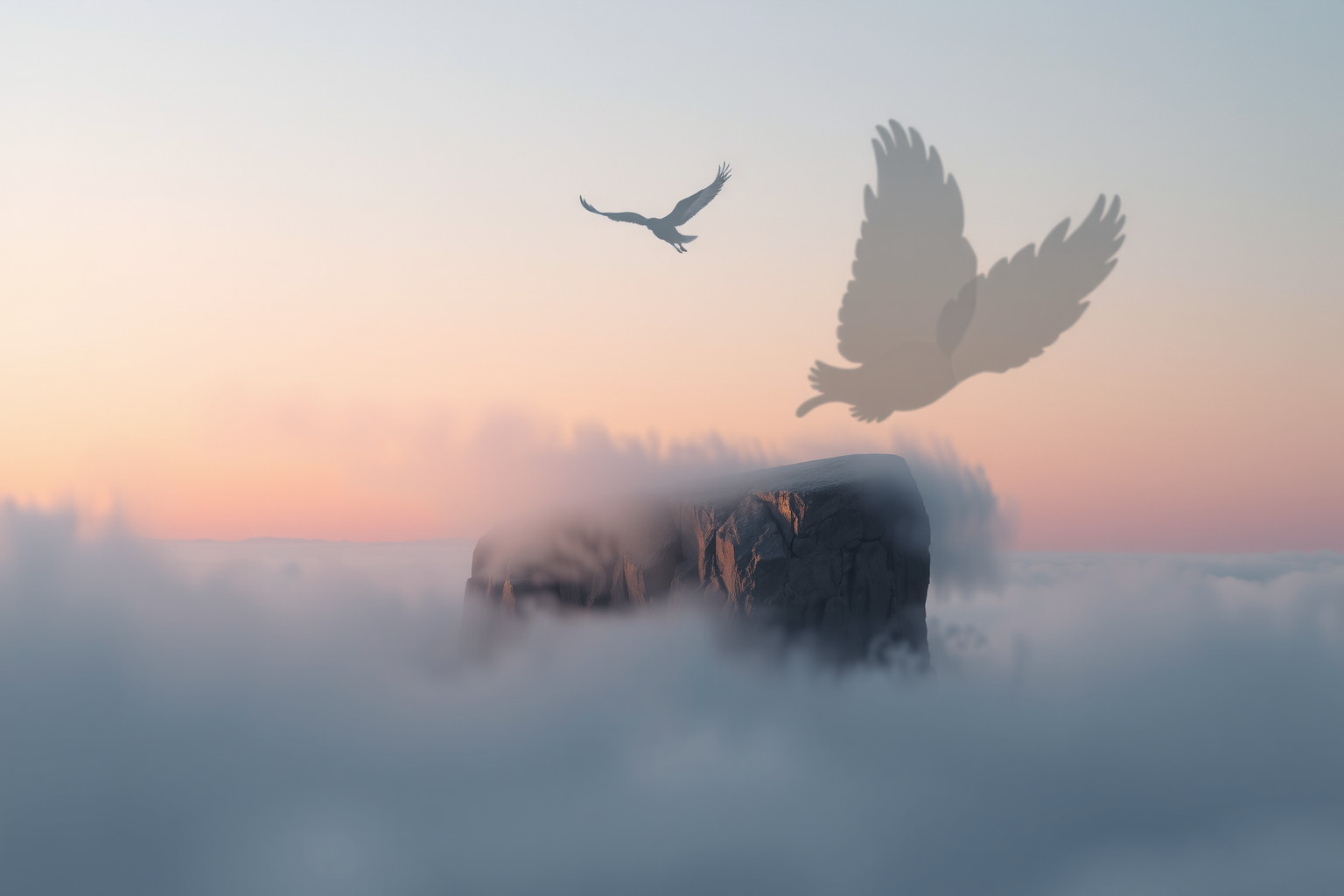 Sognare di volare sopra la rocca dei corvi simboleggia libertà interiore.
