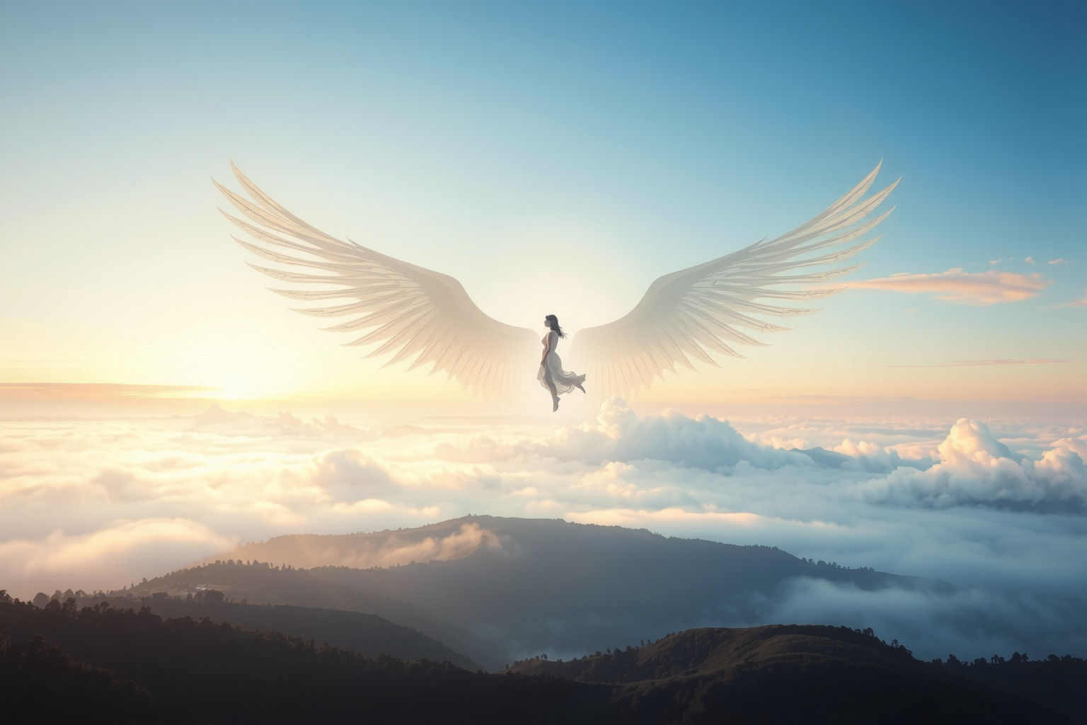 Sognare di volare sopra una valle simboleggia libertà e nuove prospettive.