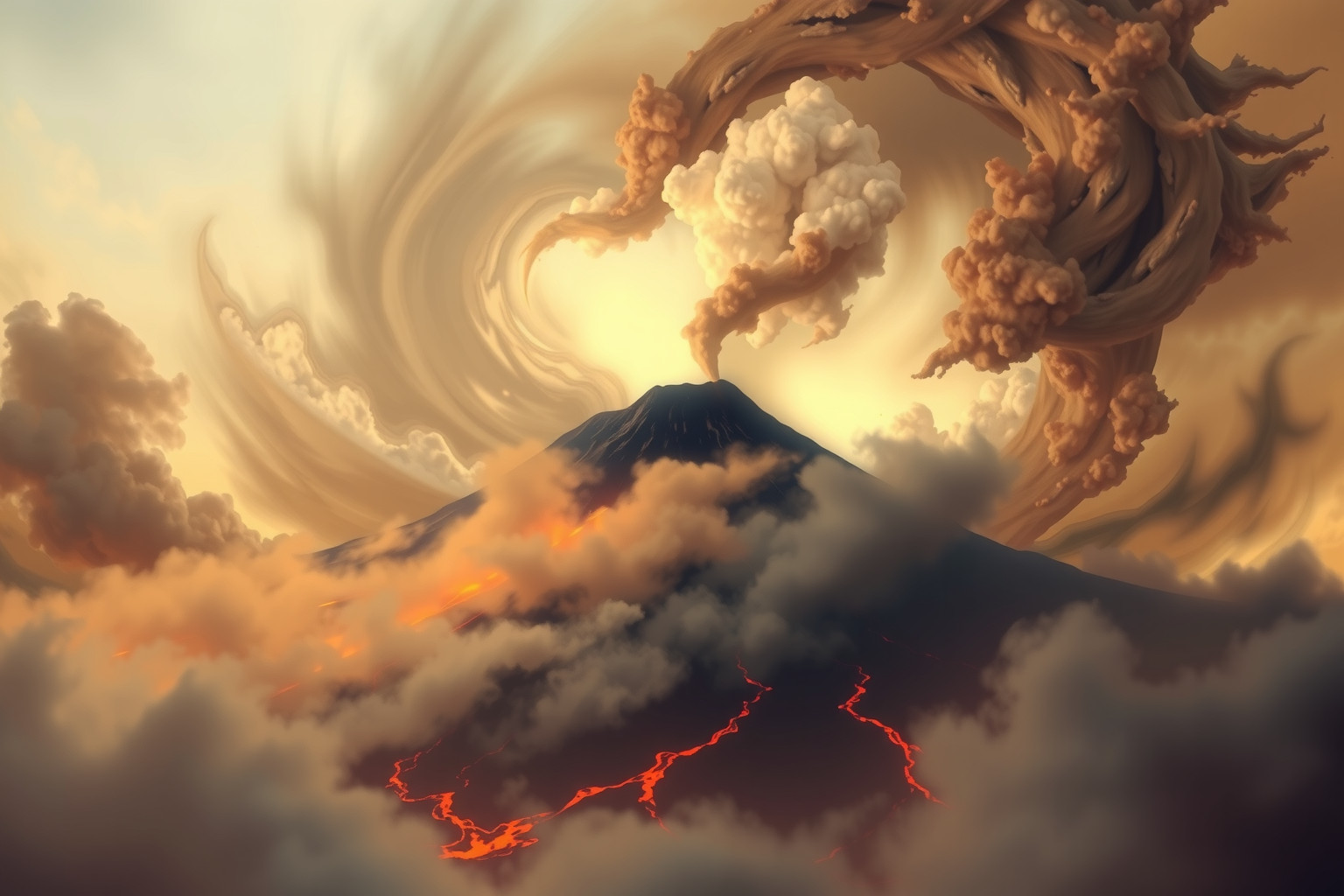 Sognare il Vesuvio riflette turbolenze emotive e conflitti interiori.
