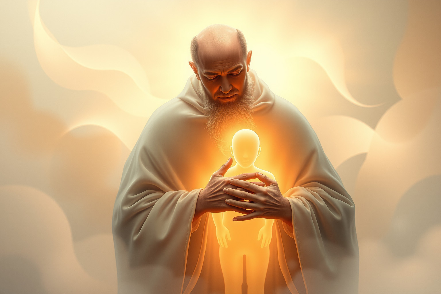 Sognare un abate come padre simboleggia guida spirituale protettiva.