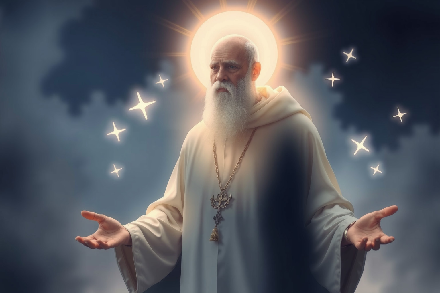 Sognare un abate che benedice simboleggia protezione e guida spirituale.