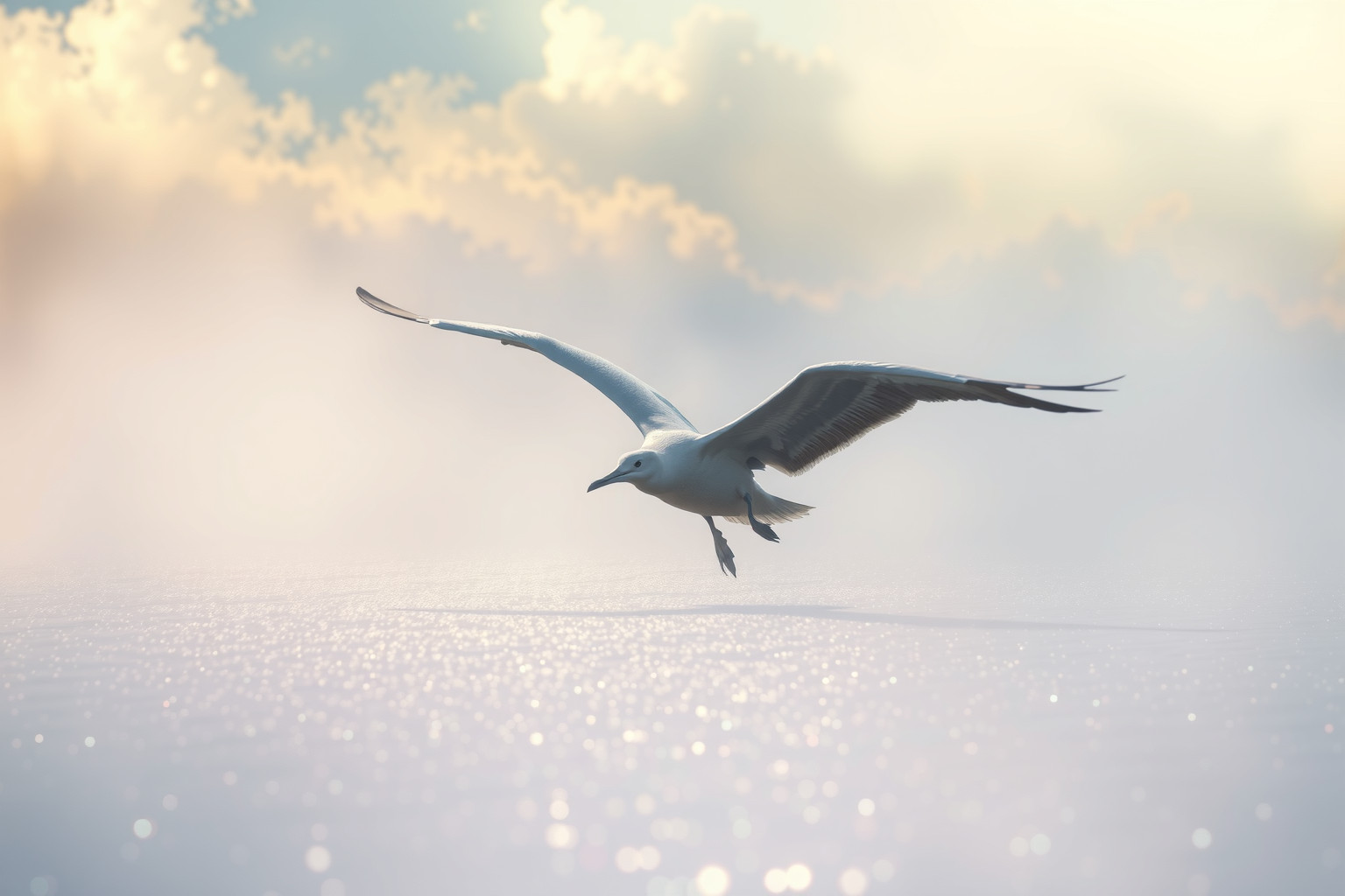 Sognare un albatros che atterra simboleggia pace dopo difficoltà.
