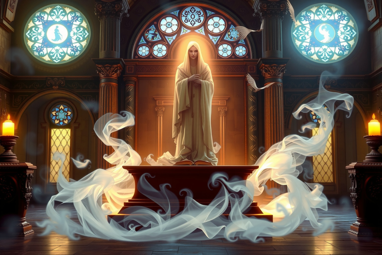 Sognare un allibratore in un luogo sacro simboleggia tentazione spirituale nascosta.