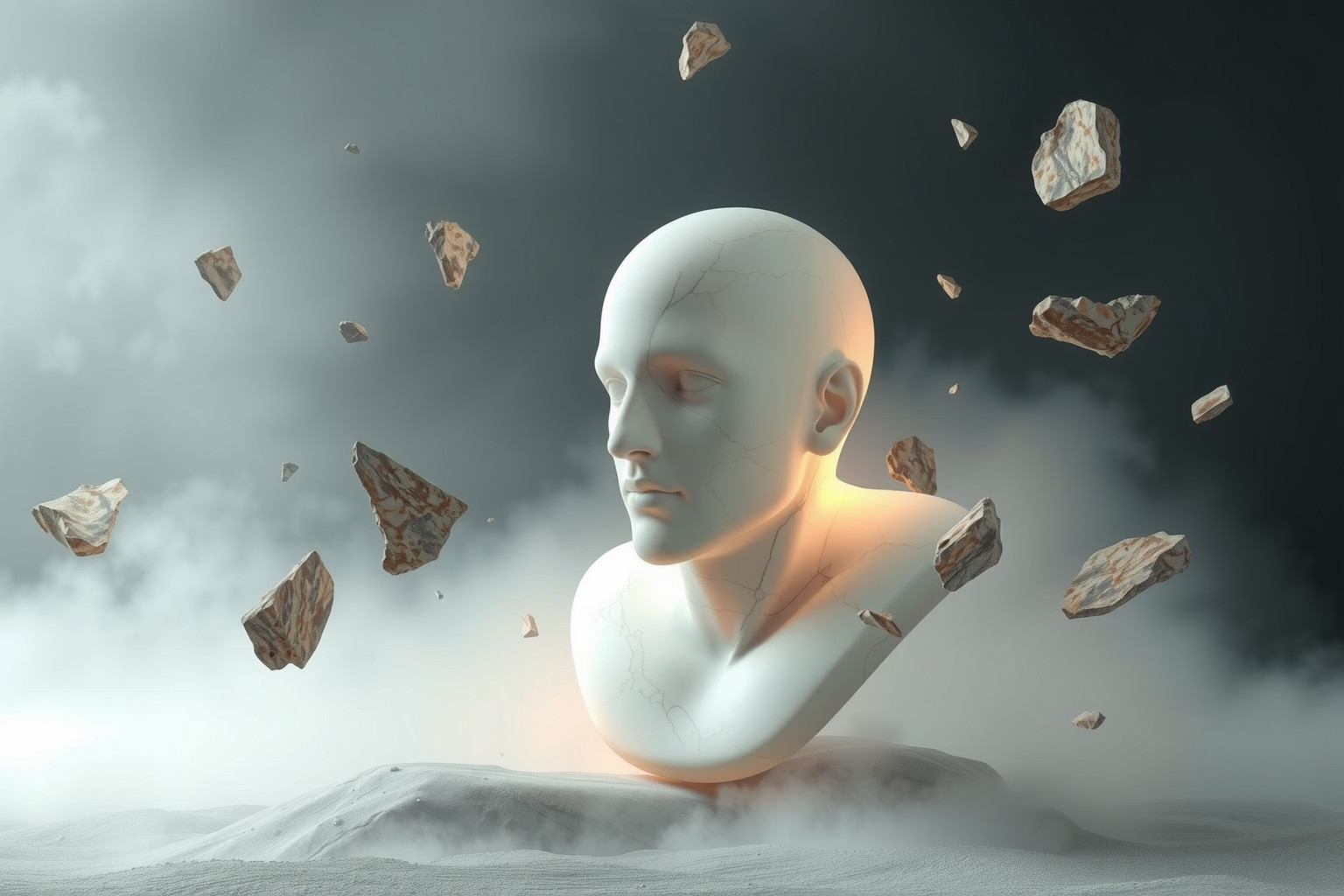 Sognare un busto di marmo simboleggia forza e fermezza interiore.
