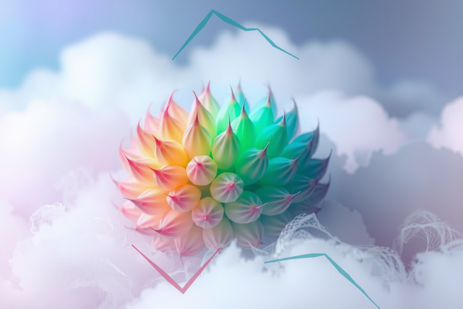 Sognare un cactus colorato simboleggia creatività e autenticità personale.