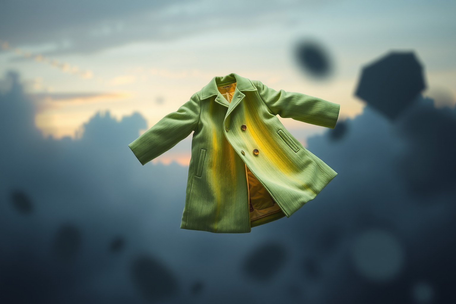 Sognare un cappotto di loden sporco indica problemi emotivi nascosti.
