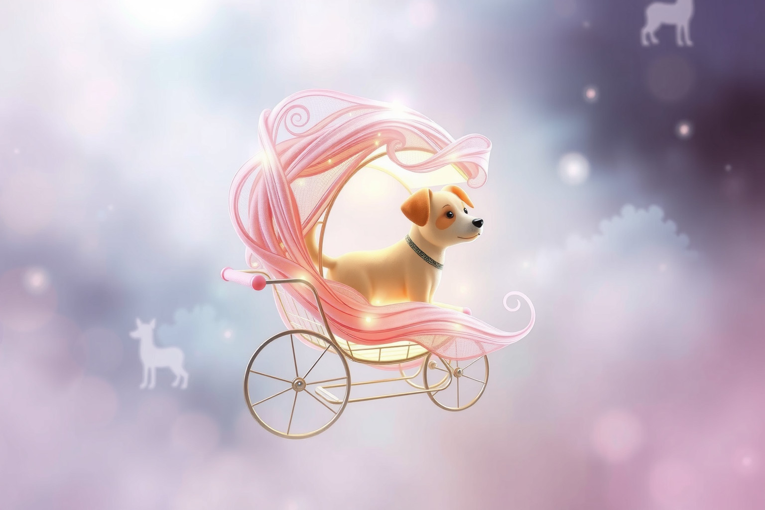 Sognare un carrello colorato simboleggia gioia e protezione per il cane.