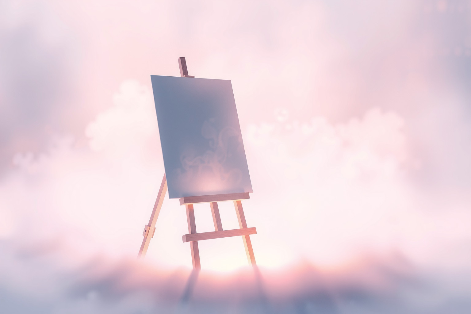 Sognare un cavalletto con quadro incompiuto riflette obiettivi rimandati.