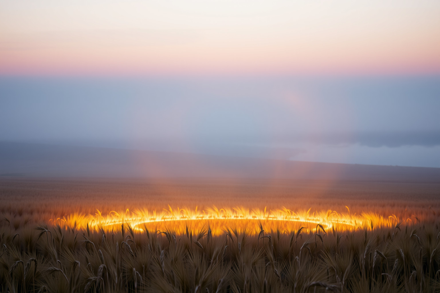 Sognare cerchi nel grano indica un'energia misteriosa e trasformativa.