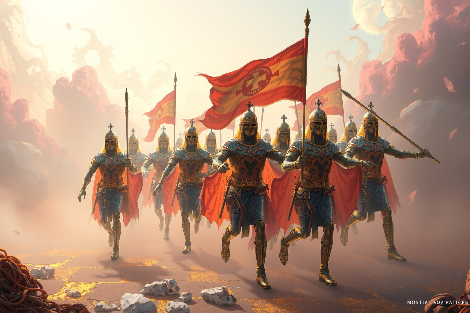 Sognare un esercito bizantino simboleggia strategia e potere nascosto.