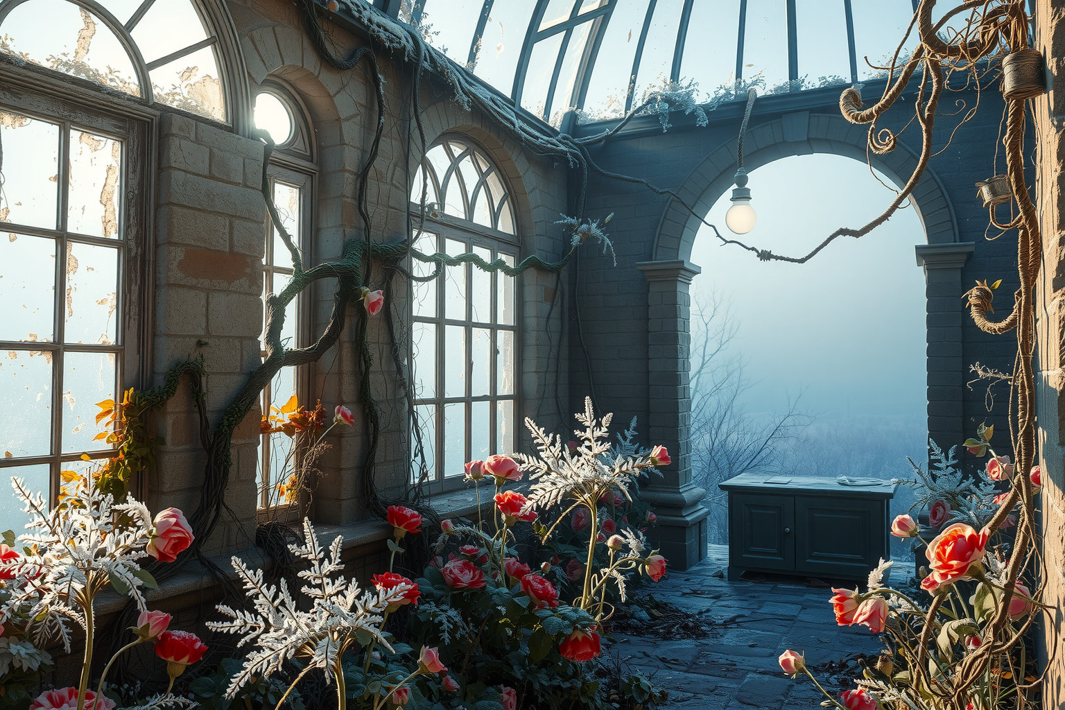 Sognare un giardino d'inverno abbandonato riflette emozioni trascurate e rimpianti.