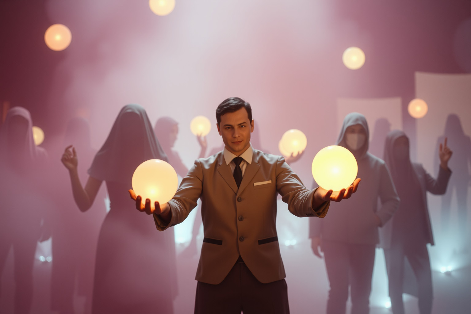 Sognare il giocoliere riflette equilibrio tra ruoli sociali contrastanti.