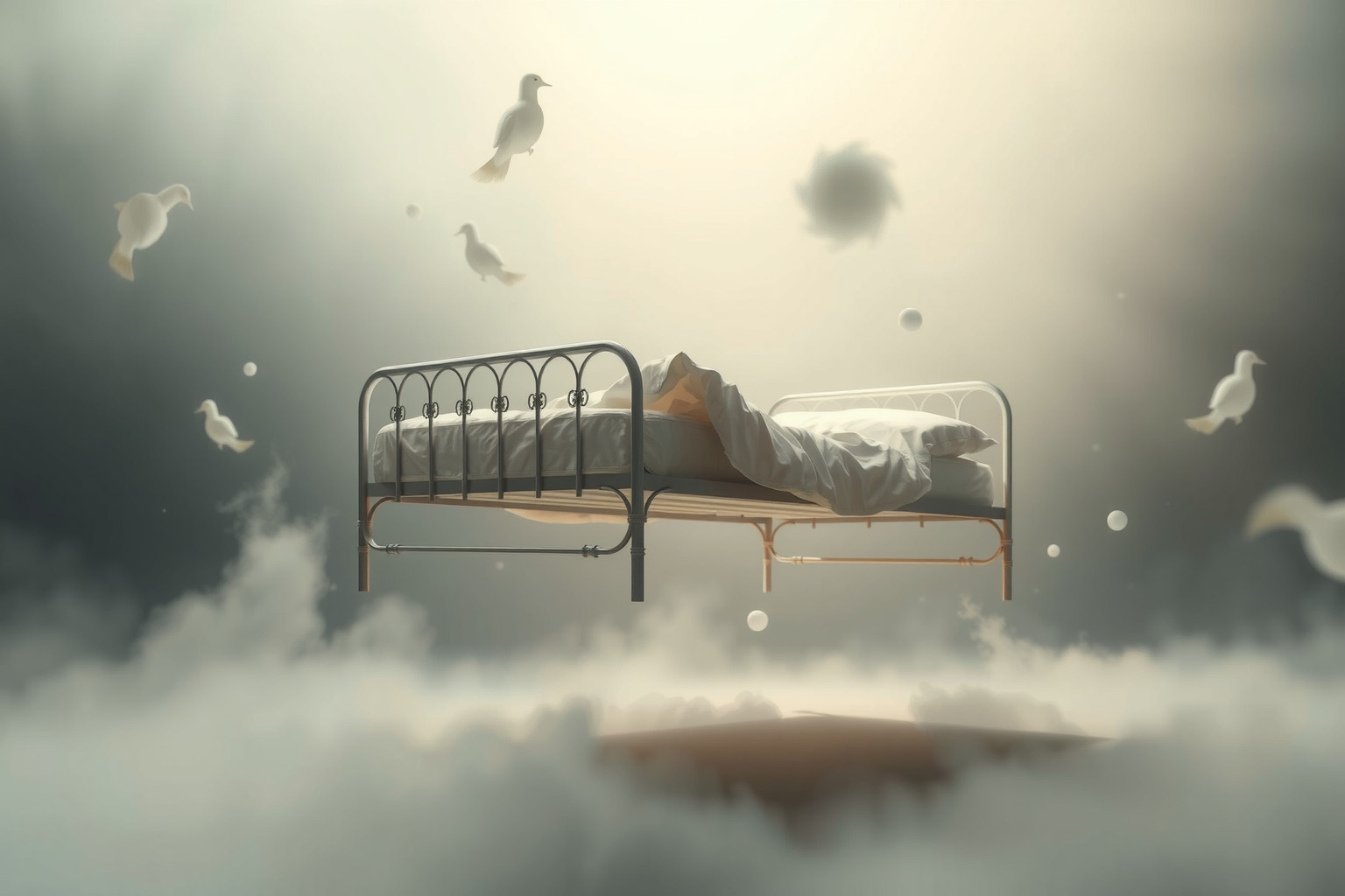 Sognare un letto rotto riflette disagio emotivo e insicurezza interiore.