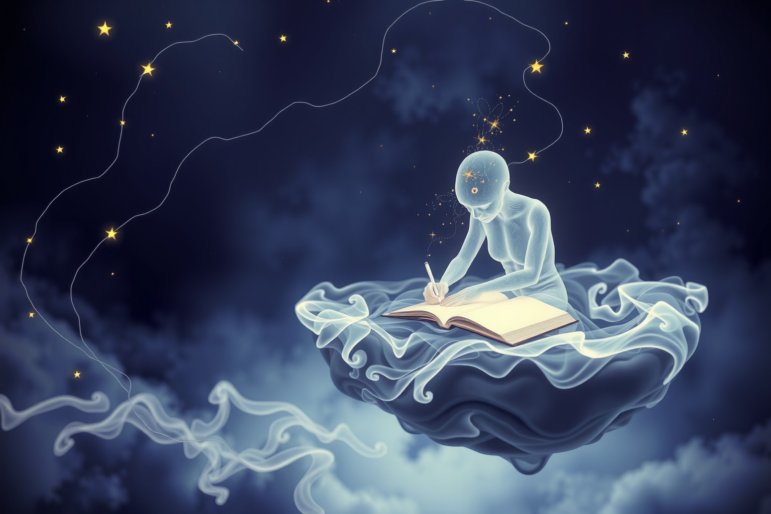 Sognare un medium che scrive rivela messaggi nascosti dell'inconscio.