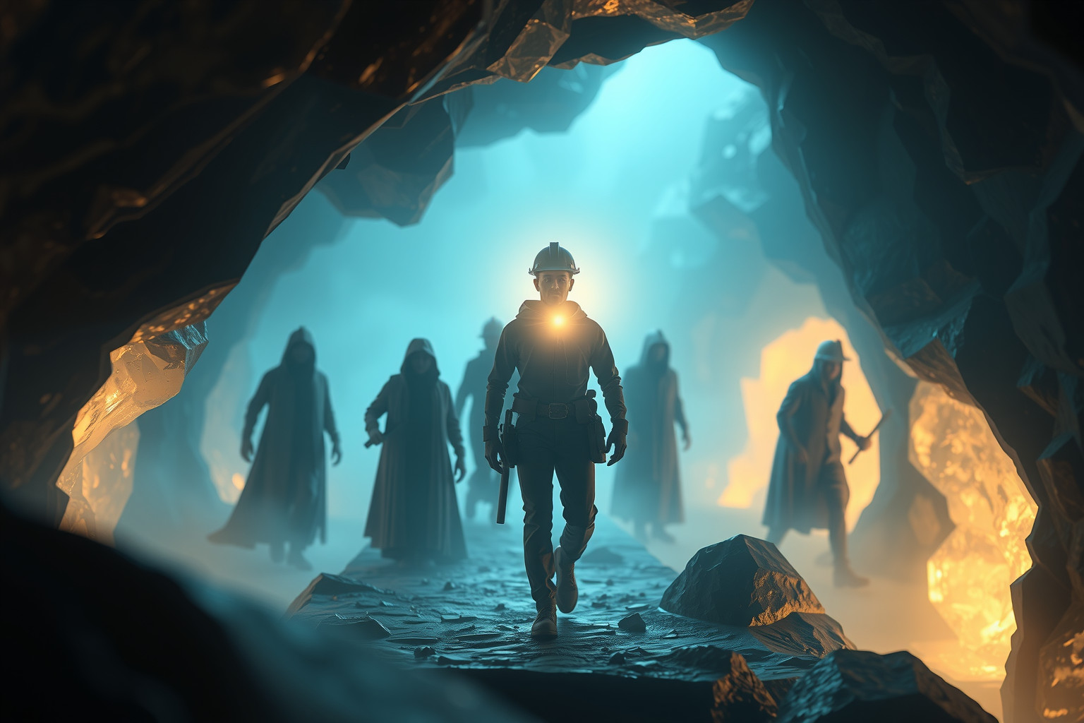 Sognare un minatore leader indica forza e responsabilità interiori.