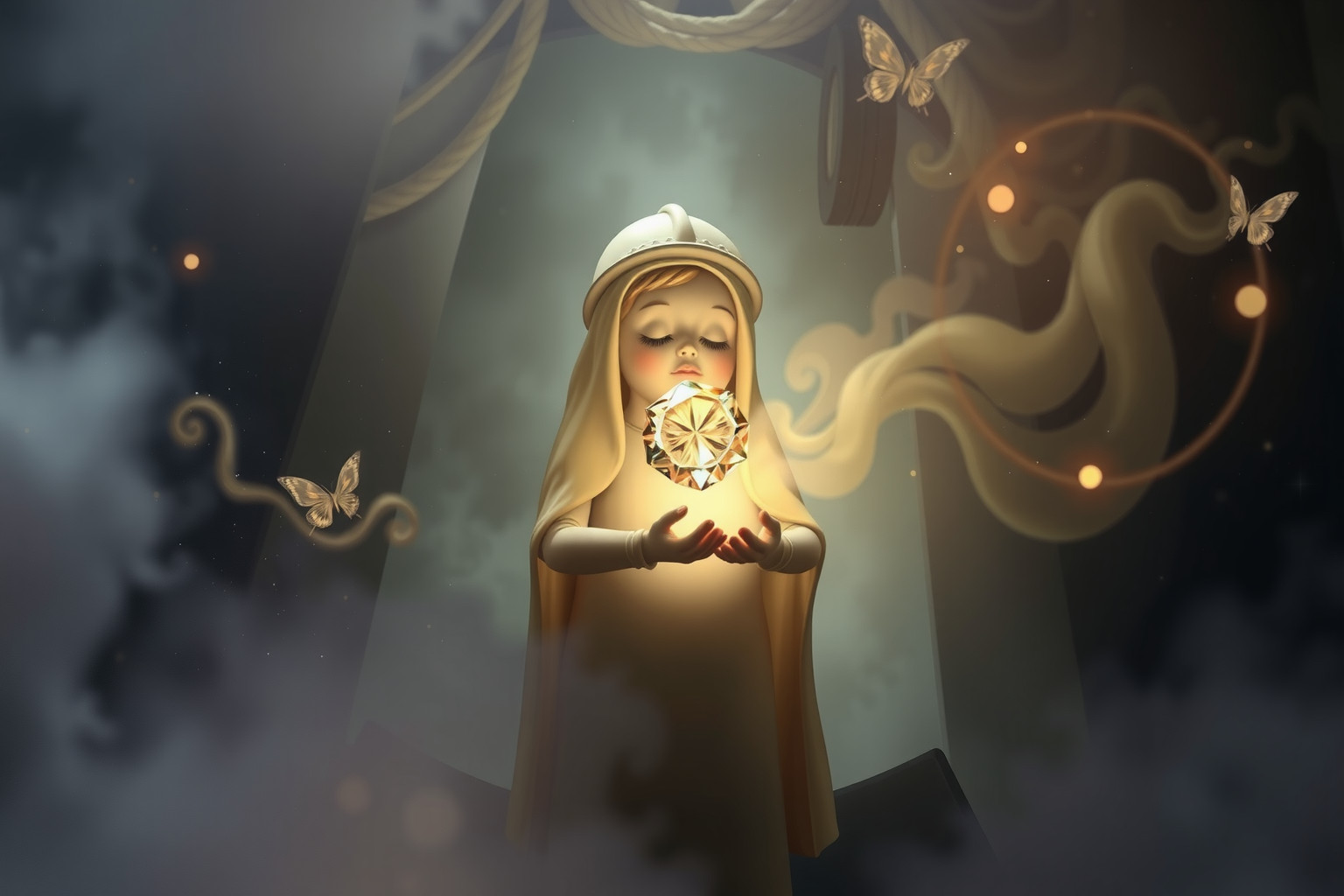 Sognare minatore con gemma indica rivelazioni interiori preziose.