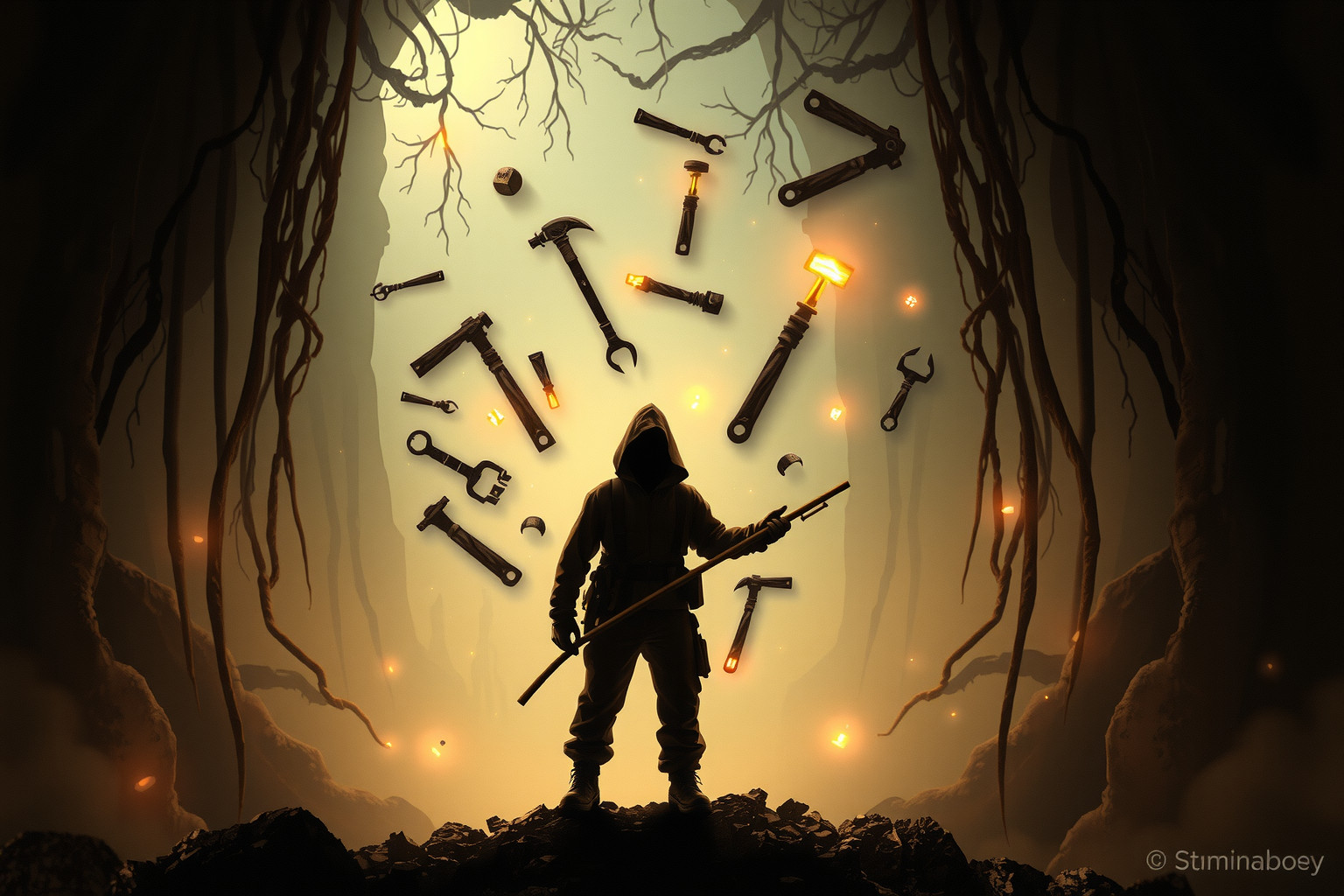 Sognare minatore con attrezzi rotti simboleggia sfide e blocchi emotivi.