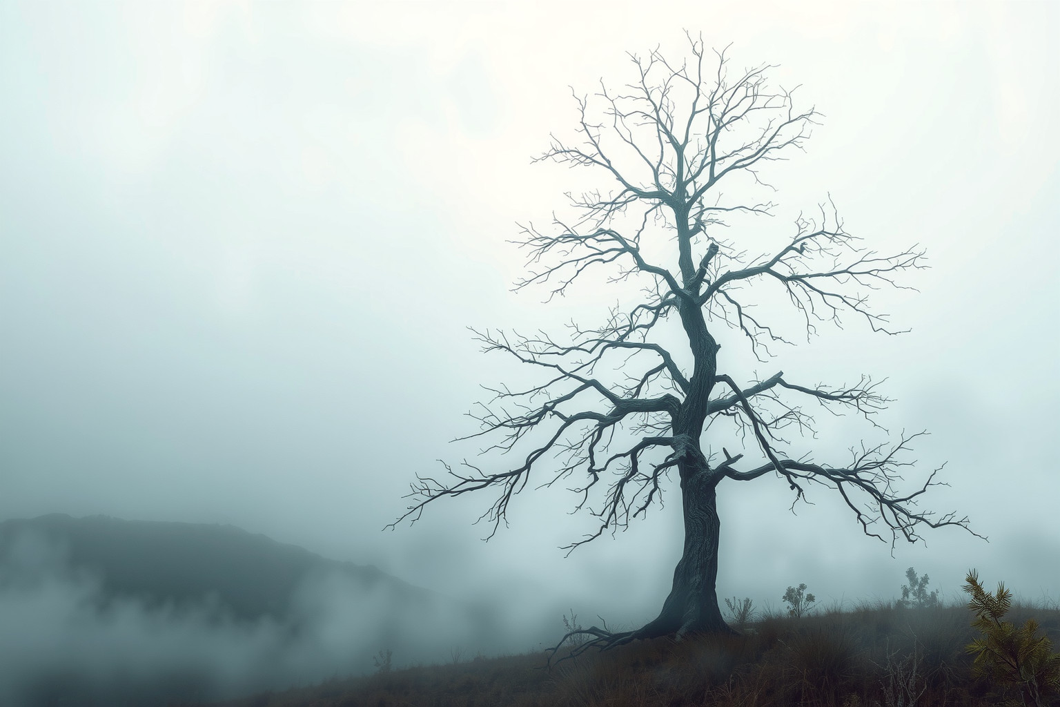 Sognare un pino secco riflette paure di perdita e stagnazione.