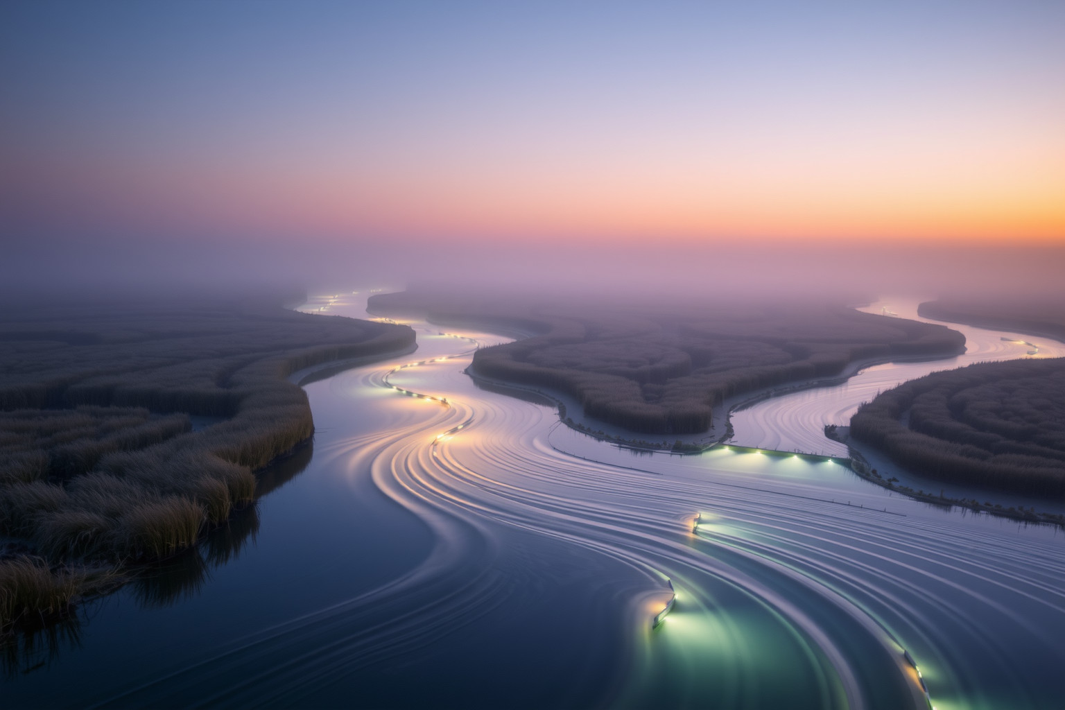 Sognare un polder con canale simboleggia equilibrio emotivo profondo.