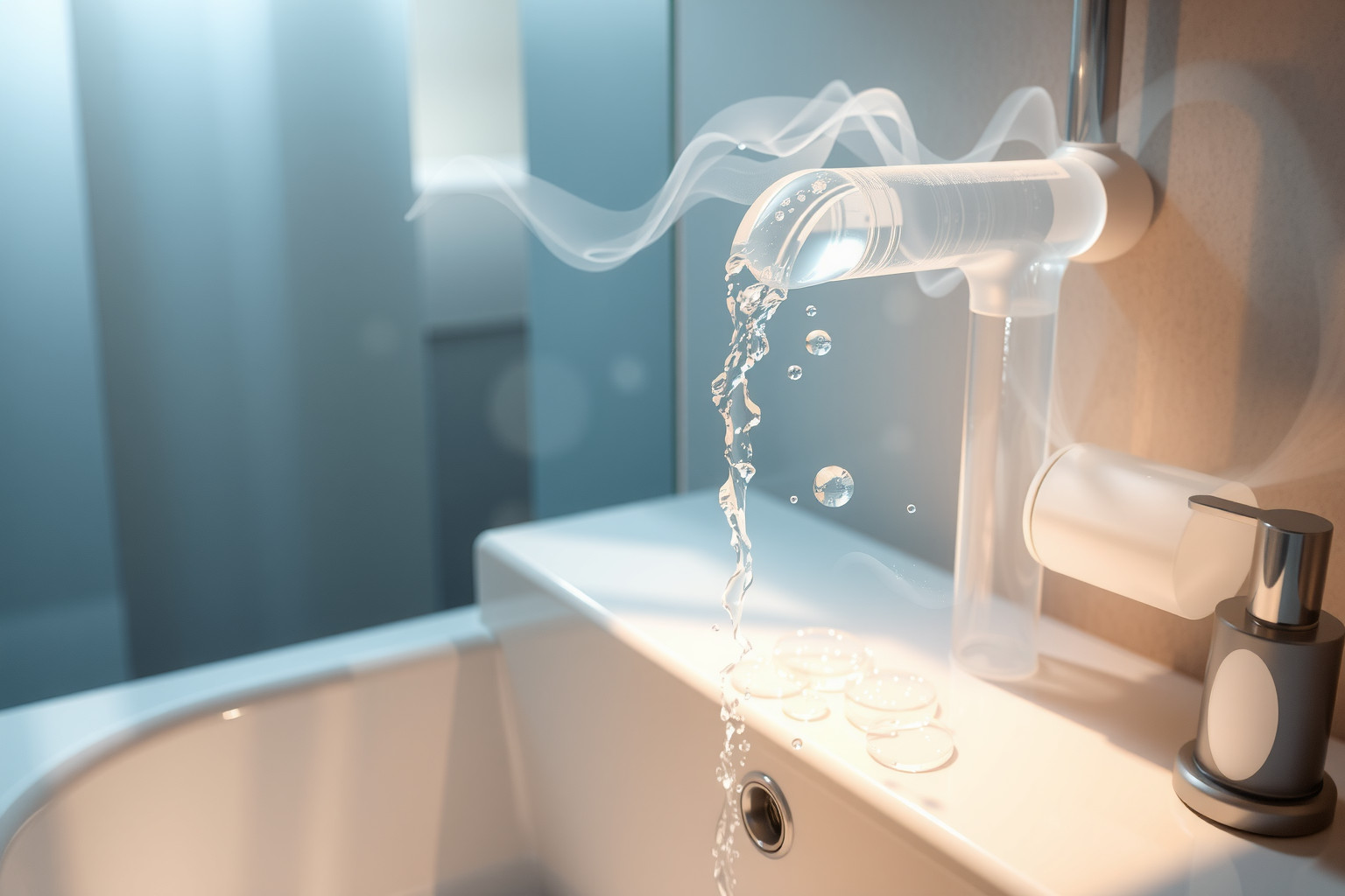 Sognare un rubinetto in bagno simboleggia purificazione e rinnovamento personale.