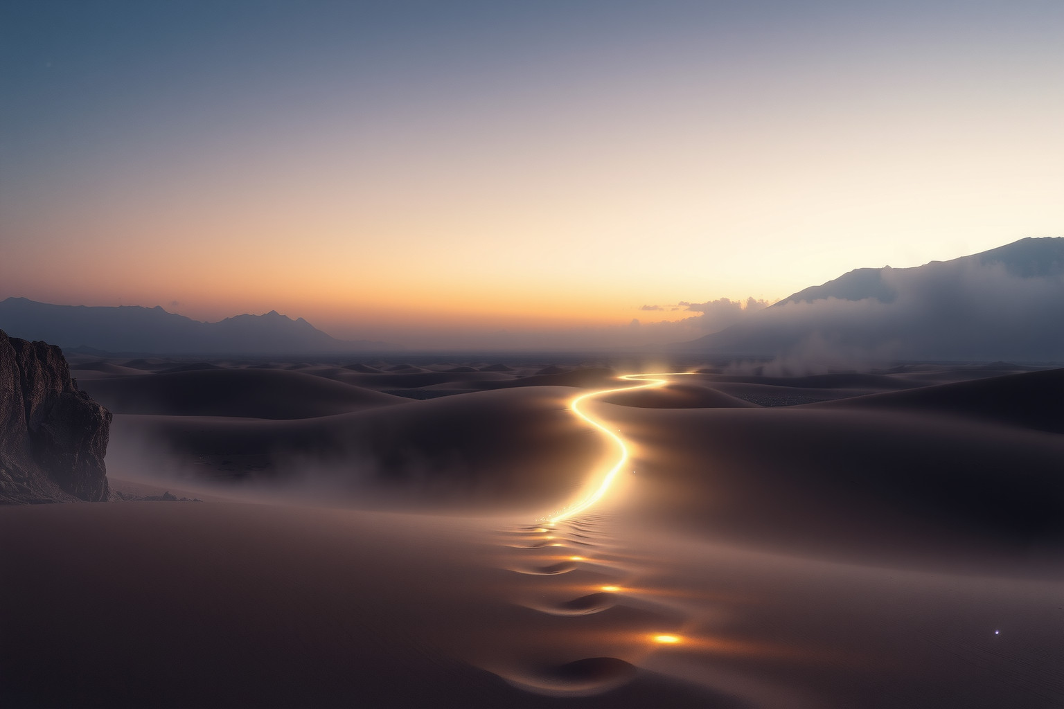 Sognare un solco nel deserto simboleggia profondo isolamento interiore.
