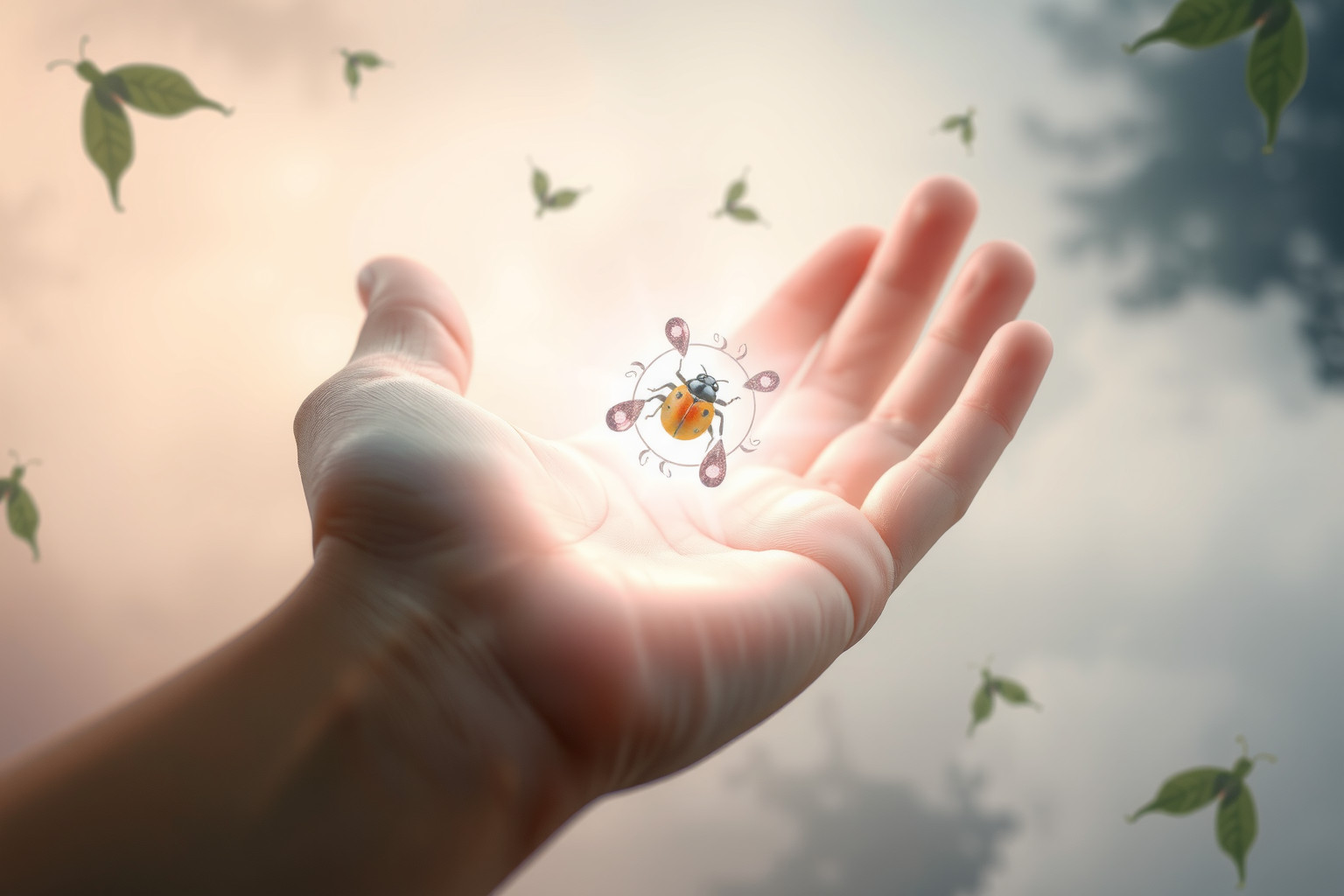 Sognare una coccinella simboleggia fortuna e protezione imminente.