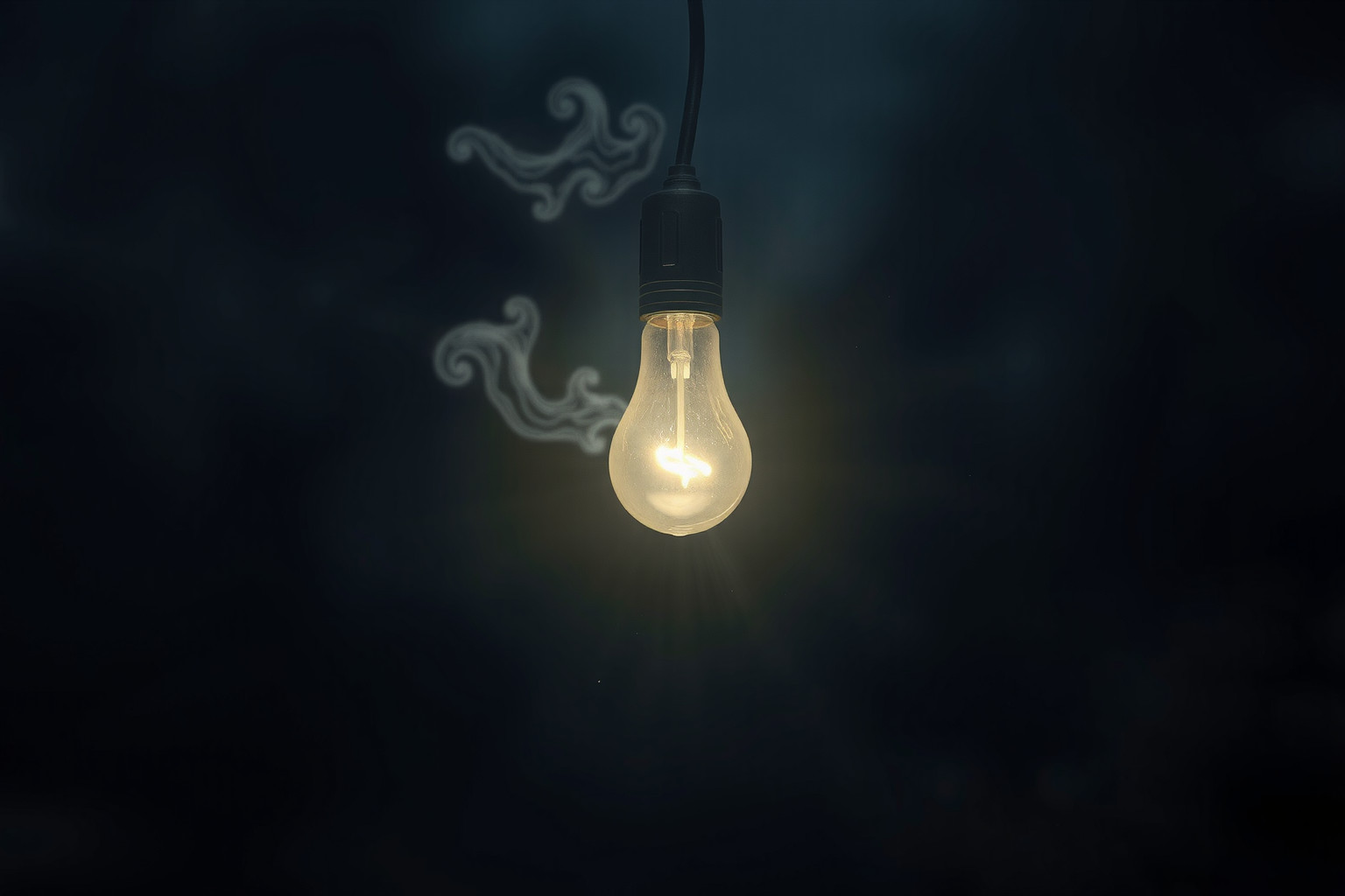 Sognare lampadina spenta riflette mente confusa e dubbi profondi.