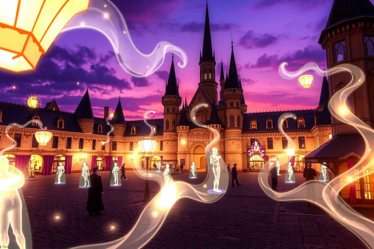 Sognare una festa in piazza del castello simboleggia gioia condivisa.