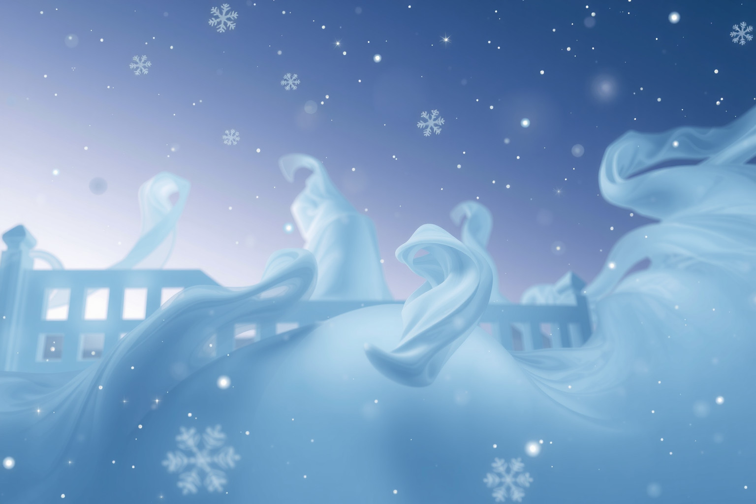 Sognare una tempesta di neve simboleggia emozioni represse e isolamento.